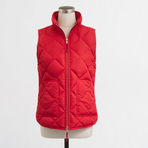 J. Crew Jackets & Blazers - J Crew Pink Puffer Vest